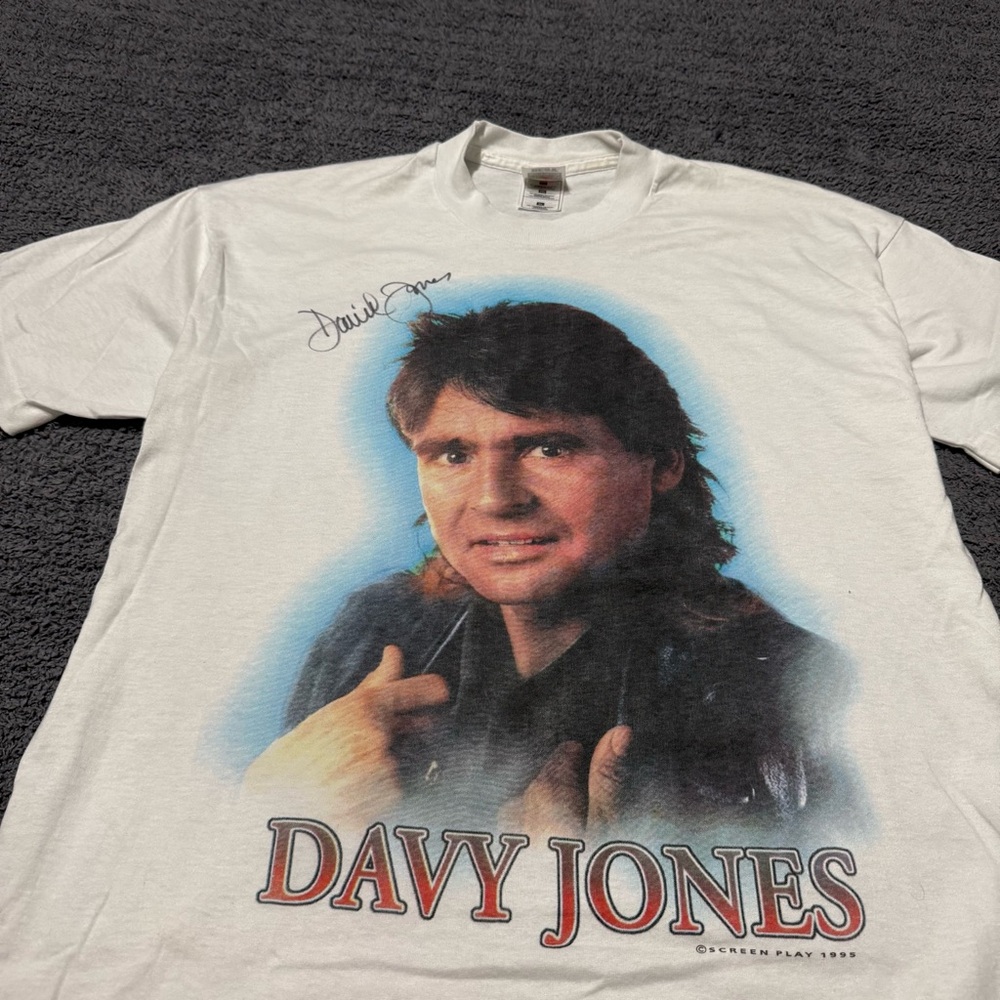 🔥 90s Vintage Shirt - Single Stitch, Signed Davy Jones, Large Men’s